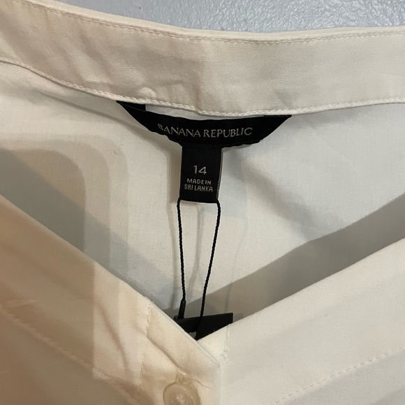 NWT Banana Republic Off Shoulder Button Down Size 14 - Picture 8 of 12